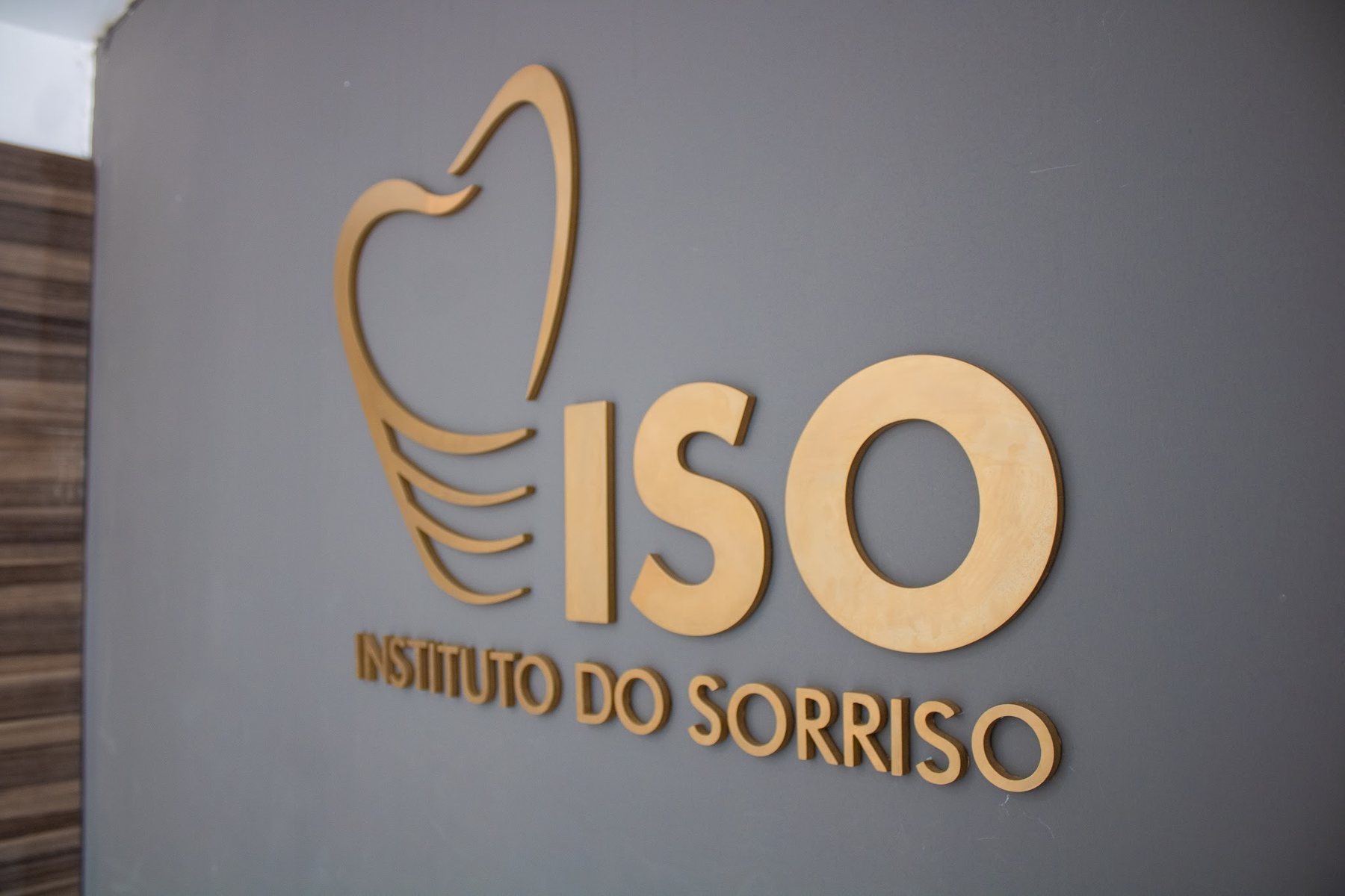 Recepção com o logo do ISO